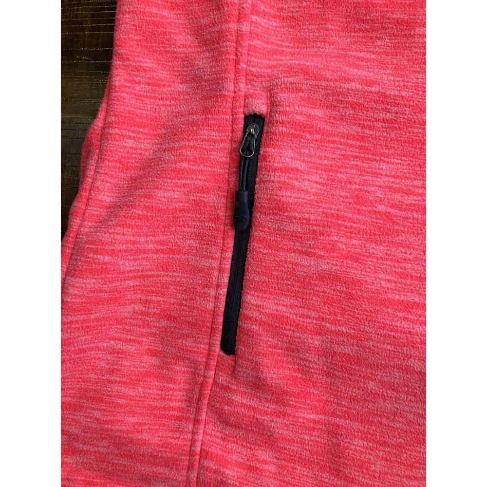 New Balance Womens Medium Pink Fleece Full Zip Hoodie Jacket Space Dye M - Picture 4 of 10